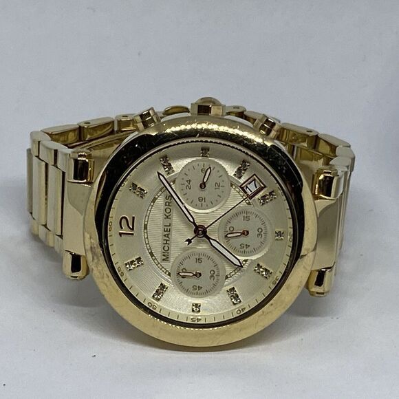 Michael Kors Parker MK5701 Women's Gold Stainless Steel Analog Dial Watch MP891 - Picture 7 of 12